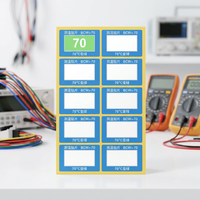 Personnalisé Irréversible 70 ° Étiquettes thermosensibles pour lave-vaisselle, électronique, adhésif imperméable, changement de couleur permanent