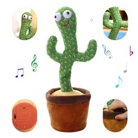 Usine vente chaude plantes parlant chant électrique danse Cactus jouets noël enregistrement peluche jouet chant danse Cactus