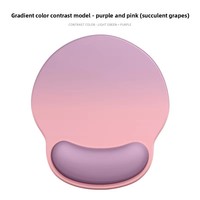 Tapis de souris en caoutchouc personnalisé AiLong Gradient pour femme avec repose-poignet cylindrique pour usage au bureau en stock