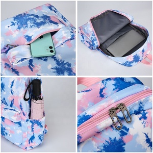 <span class=keywords><strong>3</strong></span> PCS Sac à dos coloré avec sac à lunch Sac à dos Sacs d'école décontractés pour garçons filles femmes étudiants adolescents Sets - Product Image 3