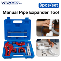 Kit de réparation de climatiseur VEROGO 9 pièces, force de serrage puissante, poignée confortable, garantie 1 an, outils d'entretien électrique