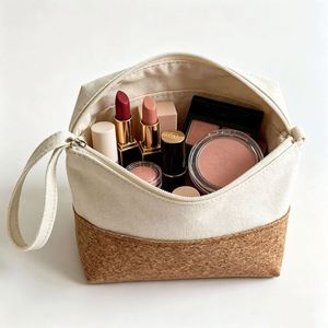 Custom Tote Bag <b>Small</b> Handmade Natural Eco Friendly Cosmetic Pouch for Daily Gift Storage with Logo - Product Image 4