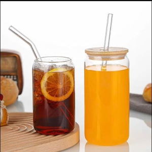 Vaso de Vidrio Ecológico Cuadrado Multicolor Transparente Resistente al Calor de 301-400 ml, Apto <span class=keywords><strong>para</strong></span> <span class=keywords><strong>Microondas</strong></span> y Lavavajillas, con Tapa, a Precio Económico - Product Image 3