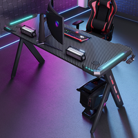 Table de jeu pliable en mélamine et bois pour jeux de société et jeux de rôle avec design RGB modulaire