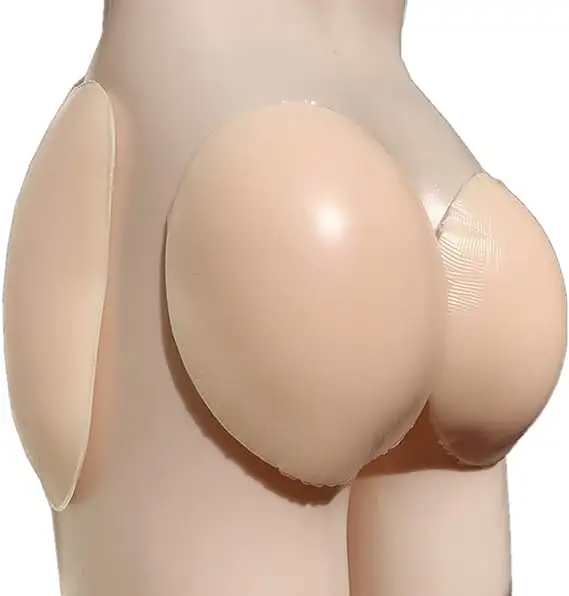 Coussinets bout à bout en silicone adhésif réutilisable rehausseur de hanches insérer Push Up Fade fesses 4 pièces