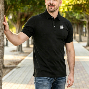 Camisa de oficina para hombre de verano, de alta calidad, con estampado digital personalizado, mezcla de algodón y poliéster, que absorbe la humedad, de corte holgado, para uniforme de trabajo. - Product Image 2