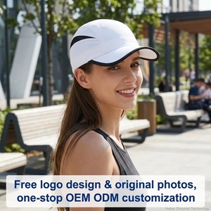 Casquette de sport 5 panneaux en coton respirant avec logo personnalisé OEM/ODM, filet, pour activités de plein air, course et cyclisme, faible MOQ, livraison rapide - Product Image 3