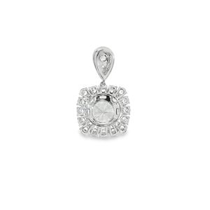 Pendentif Halo fait à la main en or 18 carats avec diamant de culture central rond taille brillant Dangle Fine Jewelry Making Luxury Gift - Product Image 6