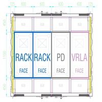 Solution clé en main : conteneur de centre de données IA 20 et 40 pieds avec rack de serveur 19 pouces et refroidissement par air pour l'informatique de pointe