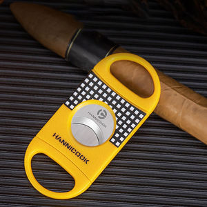 Paslanmaz Çelik V Kesim ve Düz Kesimli Puro Makası, Keskin Bıçaklı Puro Makası, Sigara Aksesuarları için - Product Image 2