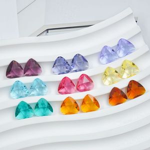 K9 triangular fat edge pointed bottom <b>Drill</b> DIY jewelry accessories Transparent bottom <b>drill</b> manufacturer wholesale - Product Image 5