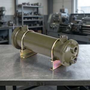 Intercambiador de Calor de Tubos de Acero al Carbono, Sistema de Refrigeración por Agua, Larga Vida Útil, Intercambiador de Calor de Tubos de Latón Naval para Equipos Marinos - Product Image 1