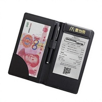 Porte-documents en cuir personnalisé avec fermeture éclair pour réunions d'affaires, organiseur de documents juridiques avec poches