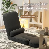 Canapé paresseux en tissu Tatami, design moderne, pour petit appartement, pliable, pour dortoir, fenêtre en baie, lit-chaise, dossier simple, balcon, amovible