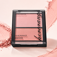 Palette de surligneur double teinte pressée, double couleur pour le visage, pour les professionnels de la beauté et l'approvisionnement en gros
