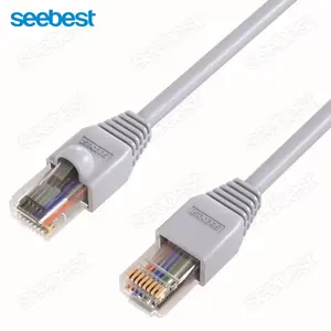 Seebest ขายส่ง UTP Cat5e Cat6 สายแพทช์ RJ45 ปลั๊กสายเคเบิลเครือข่าย Cat6a Cat7 cat 8 อีเธอร์เน็ต UTP RJ45 Cat6a สายแพทช์