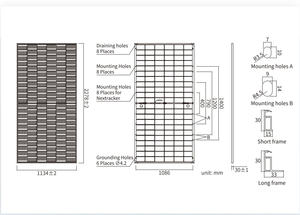 JAディープブルー4.0プロシリーズJAM66D42 MB商用家庭用N型両面ガラス二面発電単結晶600W 605Wソーラーパネル - Product Image 3