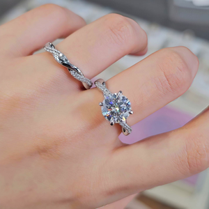 En Çok Satan Gelin Seti, <span class=keywords><strong>3</strong></span> Karat Mozanit Yüzük, 925 Ayar Gümüş Lüks Nişan, Üst Düzey Hediye - Product Image 3