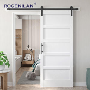 Puertas Corredizas de Vidrio Templado de Diseño Moderno Rogenilan, Ligeras, Kit de Herrajes para Puertas - Product Image 4