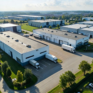 Bâtiment en structure acier multi-étages résistant au vent de 150 km/h, entrepôt, régions côtières, usine résistante aux ouragans, atelier en acier - Product Image 6