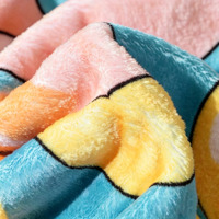 Selimut Ultra-Lembut Custom dengan Motif Cetak Ringan, Selimut Lempar Bermotif Seni Pop Modern & Grafiti untuk Tempat Tidur