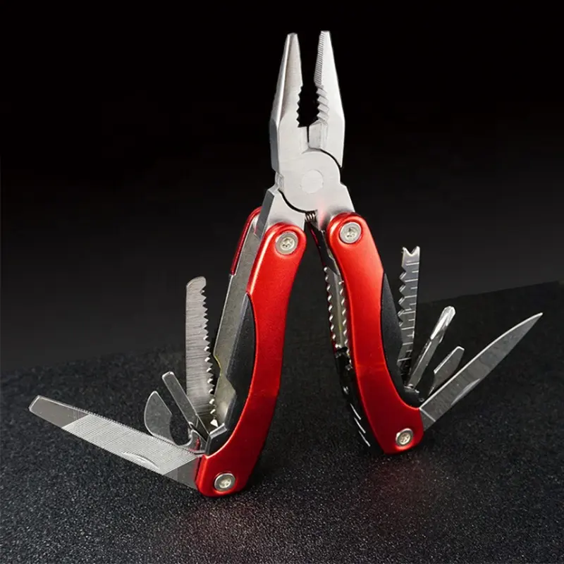 Multitool Set Kit Camping Tools Multi Plier Stainless Steel Wire Stripper Crimping Tool Tactical Knife Cutter Outdoor Emergency