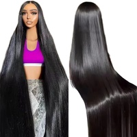 Perruque frontale lisse en cheveux humains vierges vietnamiens bruts, sans colle, pour femmes noires, vente en gros pour fournisseurs