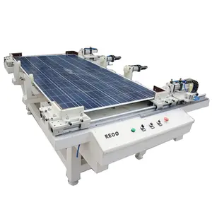 中小型太阳能电池板生产线半自动太阳能电池板框架机