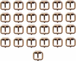 <b>Pcs</b> Metal <b>Mini</b> Buckles BJD Single Pins Roller Tiny Handmade Belt Buckles For Leathercraft Straps Webbing Hardware - Product Image 1
