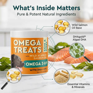 Мягкие жевательные лакомства для собак с маслом дикого аляскинского лосося, Омега 3, 6, 9, мультивитамины, ДГК, высокое содержание белка, для здоровья кожи, шерсти и суставов - Product Image 3