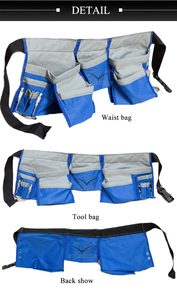 <span class=keywords><strong>Ceinture</strong></span> d'électricien et <span class=keywords><strong>de</strong></span> <span class=keywords><strong>jardinier</strong></span> en polyester imperméable avec sac <span class=keywords><strong>de</strong></span> rangement supporté par OEM/ODM - Product Image 6