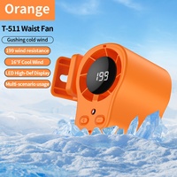 Ventilateur transfrontalier T511 à clipser, rechargeable par USB, haute vitesse, 199 réglages, multi-angles, en ABS, pour poussettes de bébé