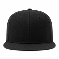 Casquette Snapback Noire Structurée à Visière Plate Réglable Personnalisable pour Homme et Femme, Idéale pour les Événements de Danse Urbaine et les Battles