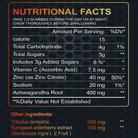 Gummies naturels de marque privée pour l'amélioration masculine, formule naturelle pour l'augmentation de la circonférence, pour hommes adultes, gummies naturels pour la fertilité masculine