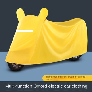 Copripioggia per veicoli elettrici con batteria di protezione solare Oxford addensata per auto cappotto per moto da esterno in tessuto antipioggia da viaggio - Product Image 2