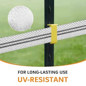 SureShock Ruban de clôture électrique en PVC à usage intensif pour chevaux Ruban de clôture électrique blanc noir de 152m (500 pieds) de long de 2 pouces pour le métal 5ft - Product Image 6