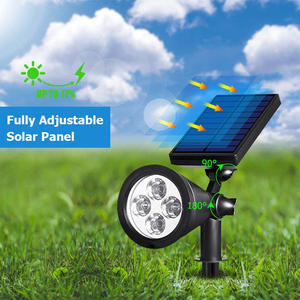 4LED IP65 étanche <span class=keywords><strong>spot</strong></span> <span class=keywords><strong>solaire</strong></span> extérieur lumière pour jardin - Product Image 3