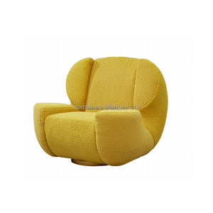 AOMISI CASA Meubles de luxe dans le hall de l'hôtel Cadre en fibre de verre Soucoupe volante Tissu Chaise longue de loisirs pour le <span class=keywords><strong>salon</strong></span> - Product Image 3