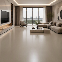 Carrelage en pierre frittée Adini Crème Beige Ultra-Mince Haute Dureté Ignifuge Antidérapant Surface Brillante Tailles Personnalisables pour
