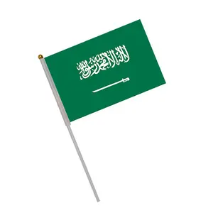 Goedkope Voetbal Logo Afdrukken Vlag Voetbal Custom Vlaggen Canada Mexico Senegal Iran Saudi Arabia Mini Vlag