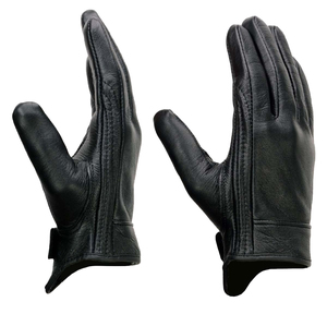 Gants de moto en cuir pour la conduite hivernale - Épais, rembourrés, imperméables, lavables en machine pour une protection chaude des mains et des bras - Product Image 2