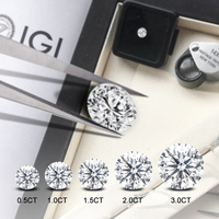 Diamante Cultivado en Laboratorio con Corte Excelente, Color E, HPHT CVD VVS VS, 1CT 1.5CT 2CT 3CT 4CT, Sintético, Certificado IGI