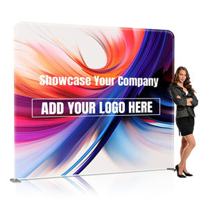 Arka plan standı standı standı ile özel logo reklam sergi dekorasyon standı elastik kumaş Pop up Banner - Product Image 1
