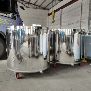 Stainless Steel <strong>Single</strong> Layer Mixing Cylinder Tank Efficient Chemical Equipment for Heating Mixing - Product Image 1