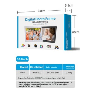 Marco de Fotos <span class=keywords><strong>Digital</strong></span> WiFi HD Ultrafino de 10.1 Pulgadas con Transferencia de Música/Video con un Toque, Material ABS para Decoración del Hogar, Gran Venta - Product Image 3