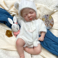 Poupées Reborn en Silicone Souple de 18 Pouces, Corps Articulé, Bébé Fille Endormie, Jouets Éducatifs Anatomiquement Corrects