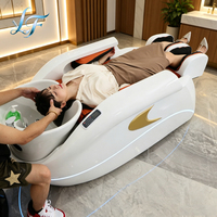 Lit de massage électrique multifonction 4D de luxe pour le corps entier, avec circulation d'eau et bassin en céramique, pour le lavage des cheveux et le spa capillaire