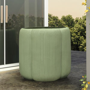 Morden logotipo personalizado decorativo fibra mate arcilla bonsái <span class=keywords><strong>maceta</strong></span> al aire libre para jardín sala de estar balcón decoraciones de escritorio - Product Image 1