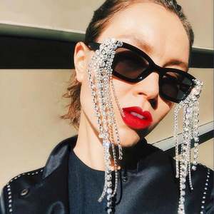 Gafas de Sol de Moda con Protección UV400 para Mujer, Gafas de Sol con Marco Pequeño y Pedrería, Gafas de Sol Rectangulares para Hombre, Gran Venta 2020 - Product Image 1