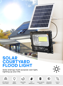 Lumen élevé extérieur Dimmable IP67 ABS capteur de mouvement contrôle de la lumière <span class=keywords><strong>jour</strong></span> <span class=keywords><strong>nuit</strong></span> charge solaire Led projecteur avec télécommande - Product Image 6